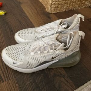 Nike Kids Cream and Gold Sneakers